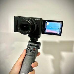 Sony Black Digital Camera with Flip Screen